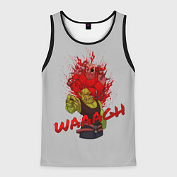 Майка-безрукавка мужская Waaagh reference, цвет: 3D-черный