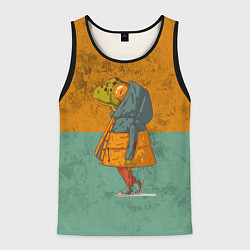 Мужская майка без рукавов Лягушка модник Frog