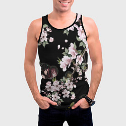 Майка-безрукавка мужская Краски весны, цвет: 3D-черный — фото 2