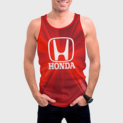 Майка-безрукавка мужская Хонда HONDA, цвет: 3D-красный — фото 2
