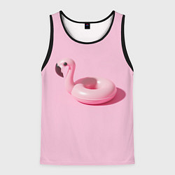 Майка-безрукавка мужская Flamingos Розовый фламинго, цвет: 3D-черный