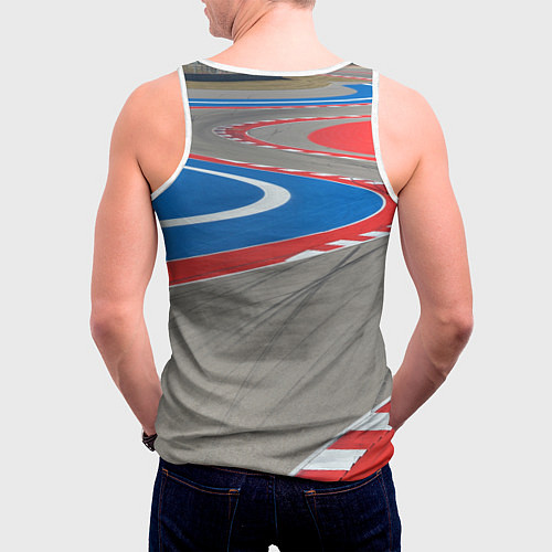 Мужская майка без рукавов McLaren Racing Route / 3D-Белый – фото 4