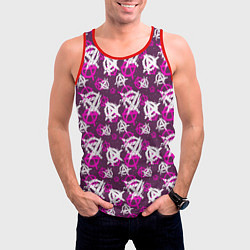 Майка-безрукавка мужская Знаки разноцветные, цвет: 3D-красный — фото 2