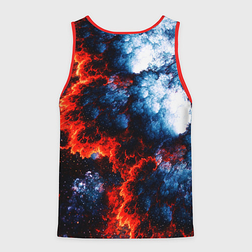 Мужская майка без рукавов 3D ЯДЕРНЫЙ КОСМИЧЕСКИЙ ВЗРЫВ ОГОНЬ / 3D-Красный – фото 2