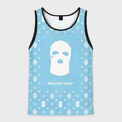Майка-безрукавка мужская Узор Sky Blue Ski Mask Dope Street Market, цвет: 3D-черный