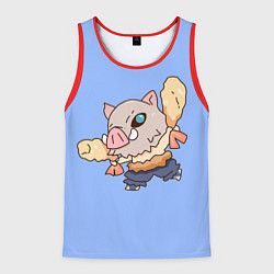 Майка-безрукавка мужская Inosuke and shrimp, цвет: 3D-красный