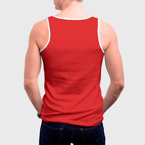 Мужская майка без рукавов СЛАДКИЙ ДАНЯ / 3D-Белый – фото 4