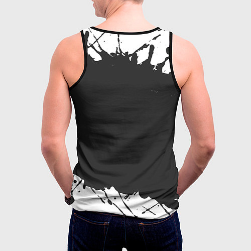 Мужская майка без рукавов FINAL FANTASY XIV - МЕТЕОР Краска / 3D-Черный – фото 4
