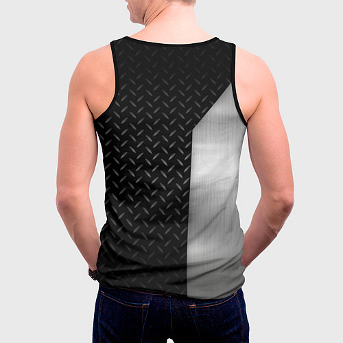Мужская майка без рукавов YAMAHA СТАЛЬ / 3D-Черный – фото 4