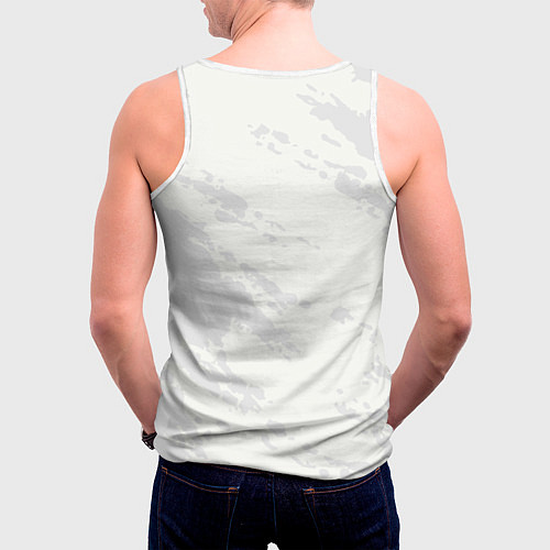 Мужская майка без рукавов Как будто я специально лучше всех / 3D-Белый – фото 4