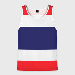 Майка-безрукавка мужская Фрэнч-стайл, цвет: 3D-белый