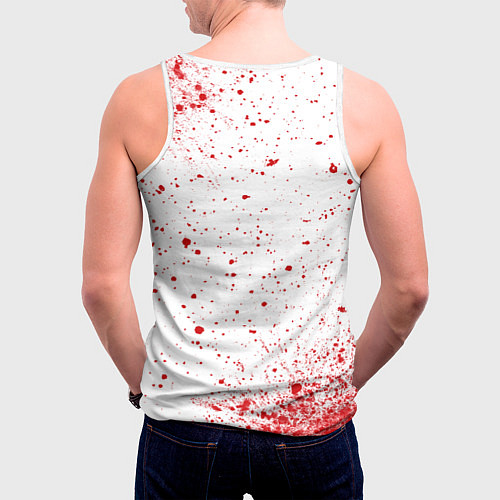 Мужская майка без рукавов BANKSY - МАЛЬЧИК И ДЕВОЧКА Арт / 3D-Белый – фото 4