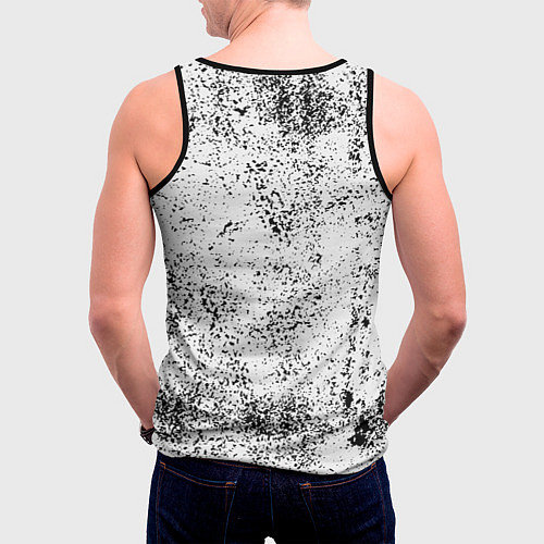 Мужская майка без рукавов Daft Punk B&W / 3D-Черный – фото 4