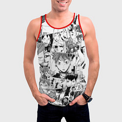 Майка-безрукавка мужская Волейбол!! pattern, цвет: 3D-красный — фото 2