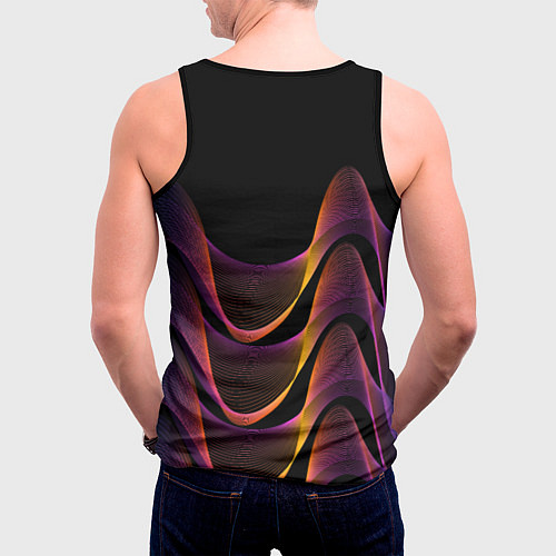 Мужская майка без рукавов Fashion pattern Neon Milano / 3D-Черный – фото 4