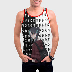 Майка-безрукавка мужская СТУДЕНТ СЯО ГЕНШИН ИМПАКТ, цвет: 3D-красный — фото 2