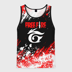 Мужская майка без рукавов Free Fire брызги красок