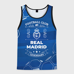 Майка-безрукавка мужская Real Madrid FC 1, цвет: 3D-черный