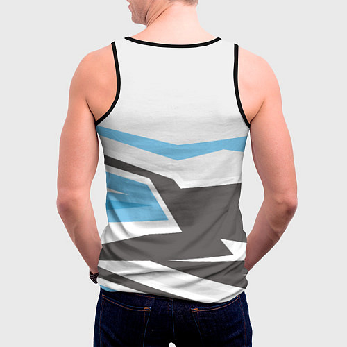 Мужская майка без рукавов Автомобиль классика / 3D-Черный – фото 4