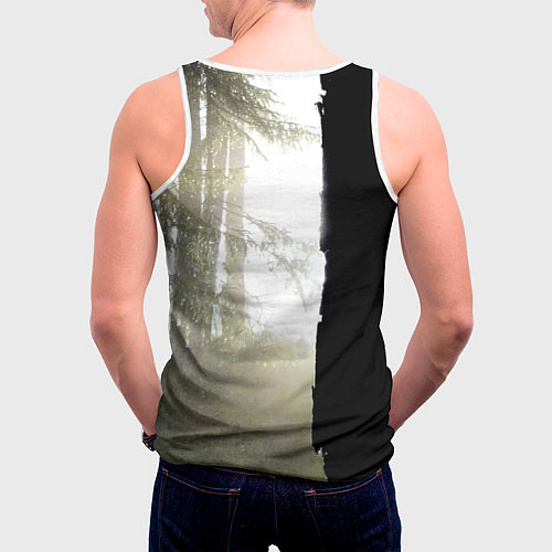 Мужская майка без рукавов Burzum - Belus / 3D-Белый – фото 4