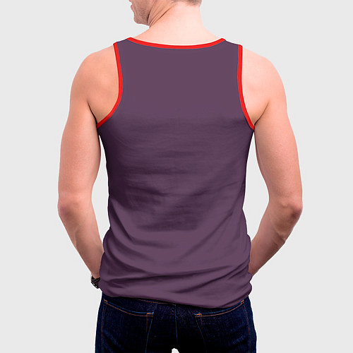 Мужская майка без рукавов Heart and Love / 3D-Красный – фото 4