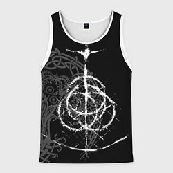 Майка-безрукавка мужская КОЛЬЦА ЭЛДЕНА, цвет: 3D-белый