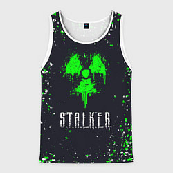 Мужская майка без рукавов Stalker сталкер брызги