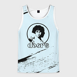 Майка-безрукавка мужская The doors музыкант, цвет: 3D-белый