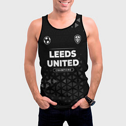 Майка-безрукавка мужская Leeds United Форма Champions, цвет: 3D-черный — фото 2