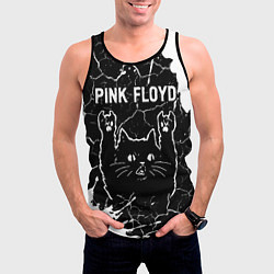 Майка-безрукавка мужская Pink Floyd Rock Cat, цвет: 3D-черный — фото 2