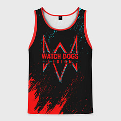 Майка-безрукавка мужская Watch Dogs 2 watch dogs: legion, цвет: 3D-красный