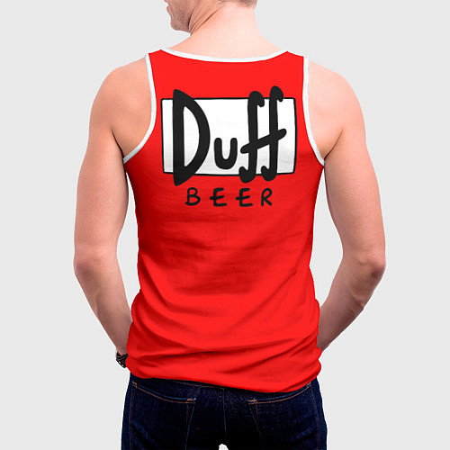 Мужская майка без рукавов Homer dream / 3D-Белый – фото 4