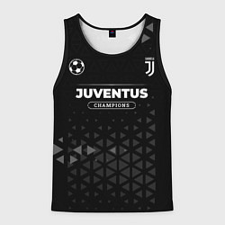 Майка-безрукавка мужская Juventus Форма Champions, цвет: 3D-черный
