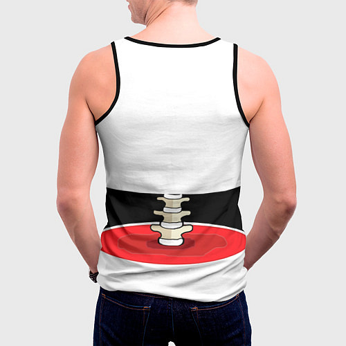 Мужская майка без рукавов Мясная Вырезка / 3D-Черный – фото 4