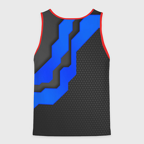 Мужская майка без рукавов SUBARU - СУБАРУ ТЕХНОЛОГИЧЕСКАЯ БРОНЯ / 3D-Красный – фото 2