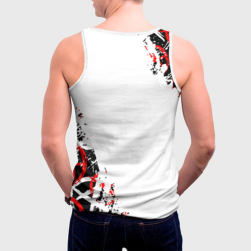 Мужская майка без рукавов Все едет по плану - гражданская оборона / 3D-Белый – фото 4