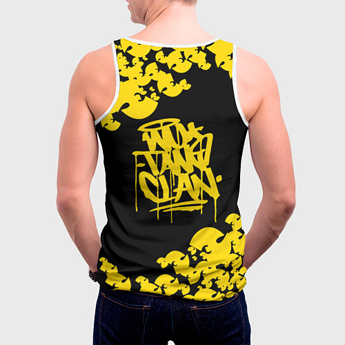 Мужская майка без рукавов Wu bats / 3D-Белый – фото 4