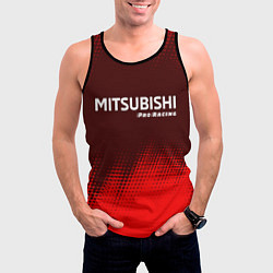 Майка-безрукавка мужская MITSUBISHI Pro Racing Абстракция, цвет: 3D-черный — фото 2