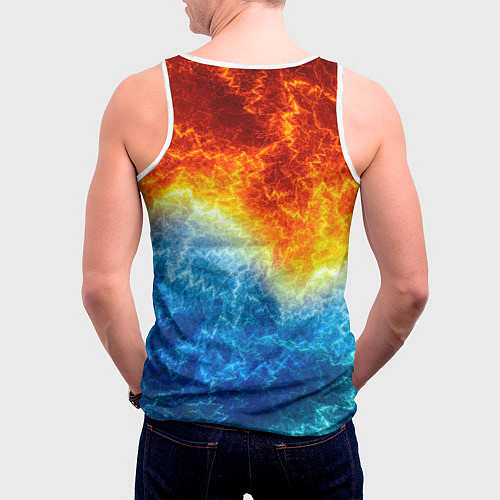 Мужская майка без рукавов Classic ride / 3D-Белый – фото 4