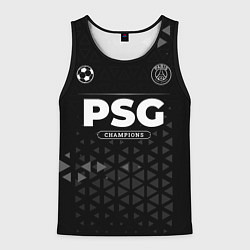 Майка-безрукавка мужская PSG Champions Uniform, цвет: 3D-черный