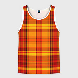 Майка-безрукавка мужская SCOTTISH STYLE, цвет: 3D-белый
