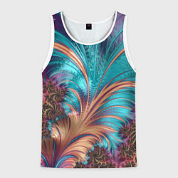 Майка-безрукавка мужская Floral composition Цветочная композиция, цвет: 3D-белый