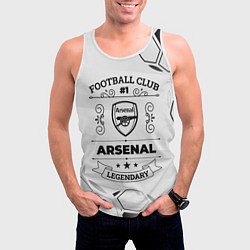 Майка-безрукавка мужская Arsenal Football Club Number 1 Legendary, цвет: 3D-белый — фото 2