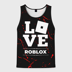 Майка-безрукавка мужская Roblox Love Классика, цвет: 3D-черный