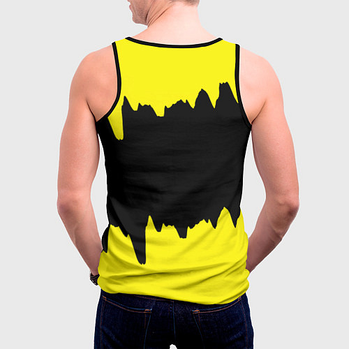 Мужская майка без рукавов Руки вверх Сергей Жуков / 3D-Черный – фото 4