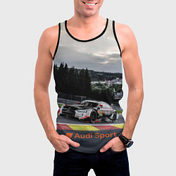 Майка-безрукавка мужская Audi Sport Racing team Ауди Спорт Гоночная команда, цвет: 3D-черный — фото 2