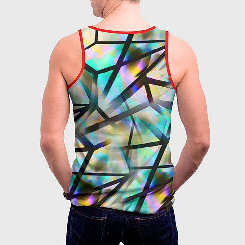 Мужская майка без рукавов New Abstraction / 3D-Красный – фото 4