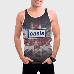 Майка-безрукавка мужская OASIS - брит-поп, цвет: 3D-белый — фото 2