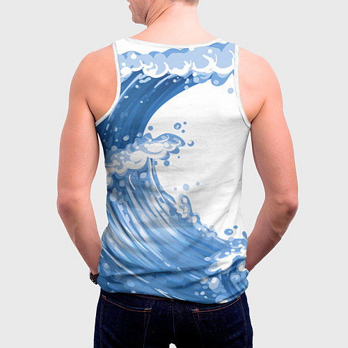 Мужская майка без рукавов Е Лань Yelan Genshin Impact / 3D-Белый – фото 4
