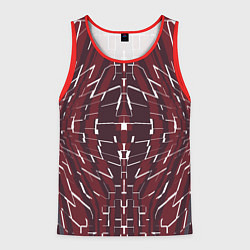 Майка-безрукавка мужская Абстрактная мозаика abstract mosaic, цвет: 3D-красный